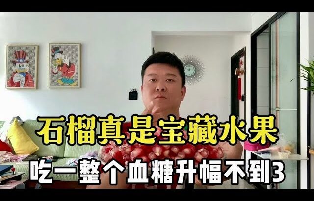 【血糖實測】石榴真是寶藏水果！糖尿病人吃一整個血糖升幅不到3點！ #升糖指數 #血糖實測