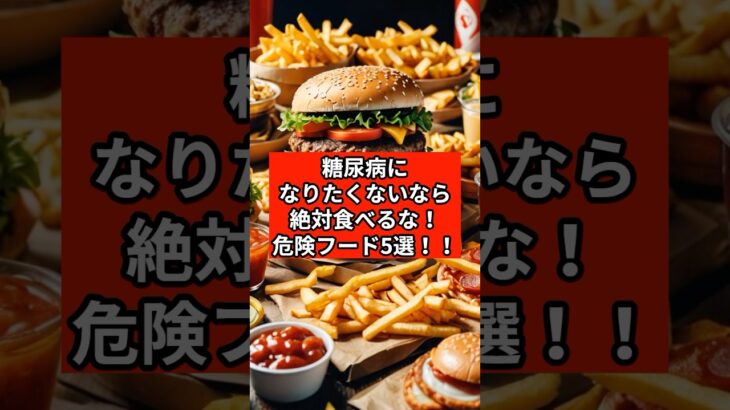 糖尿病になる危険な食べ物5選