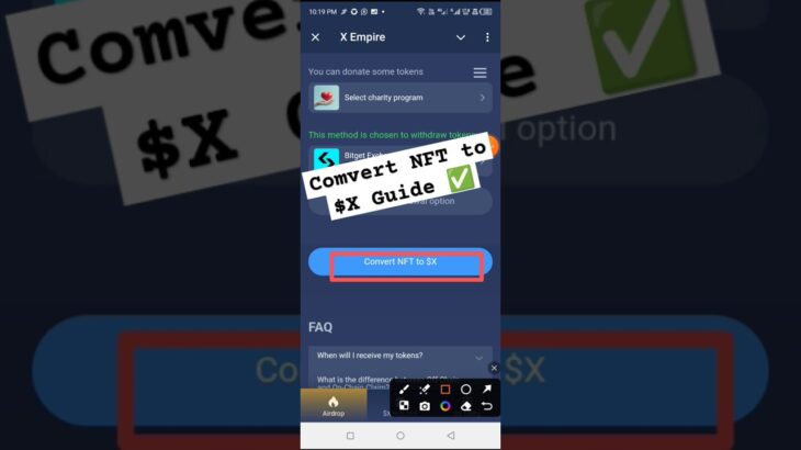 Convert NFT to $X Token X Empire A-Z Guide ✅ : X Empire Voucher Sell Guide 🤯 #xempire