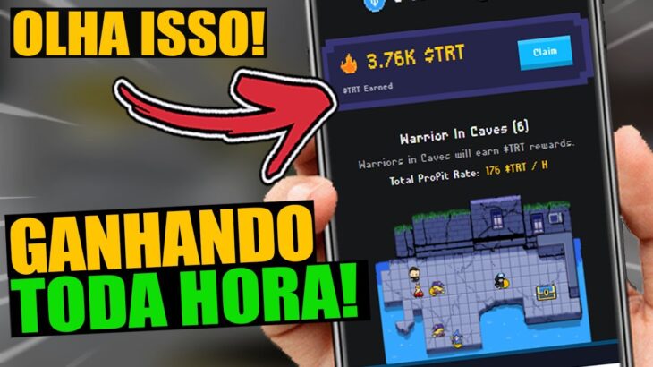 GANHANDO TODA HORA! NOVO JOGO P/ GANHAR DINHEIRO! GAME NFT MINERAÇÃO CRIPTOMOEDA GRATIS no TELEGRAM