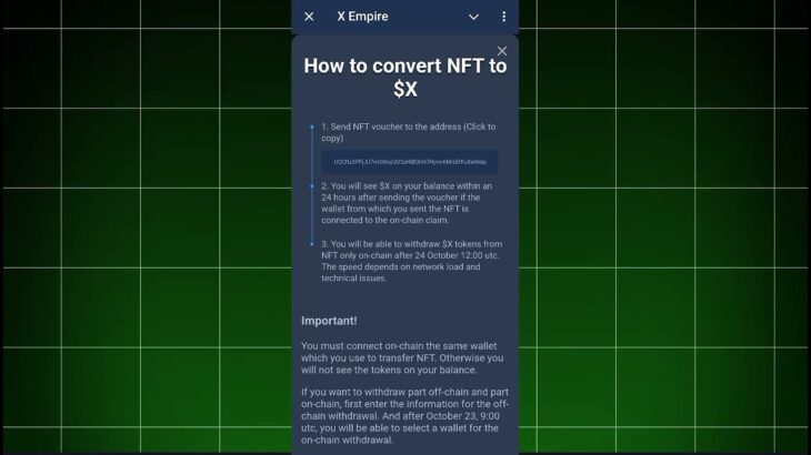 How To Convert X Ampire NFT In 6900 $X Coins / Convert NFT in Tokens