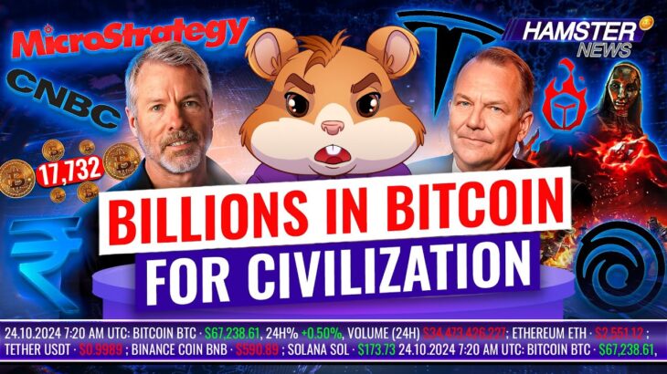 Michael Saylor’s BTC ‘gift’ to humanity, Tesla still holds BTC, Ubisoft’s NFT game ⚡️ Hamster News