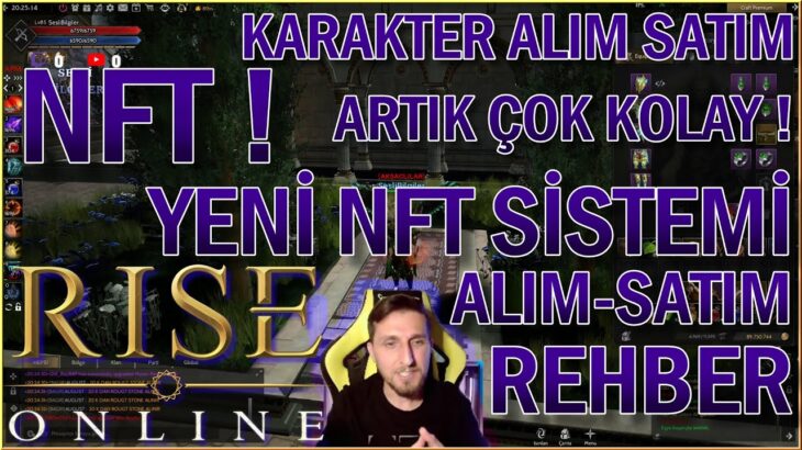 NFT Scroll ile Yeni Sistemle Karakter Alım Satım Çok Kolay Rise Online Tek SC ile- Sesli Bilgiler TR