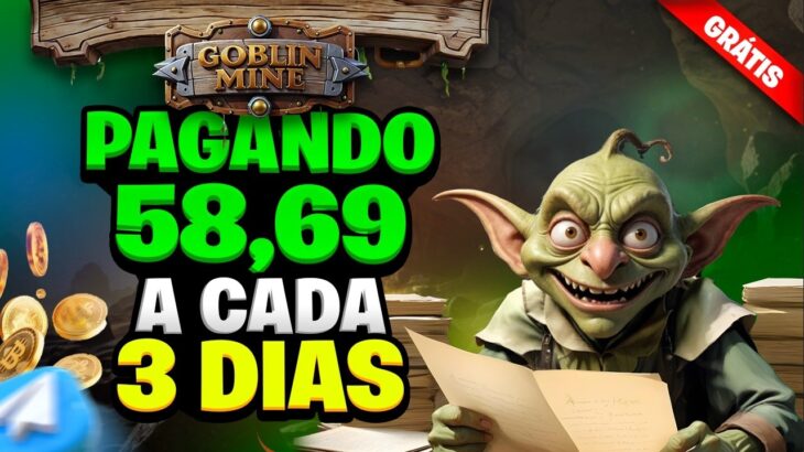 Novo Jogo NFT e Cripto Grátis Goblin Mine Game Paga Na Hora em Criptomoedas TON