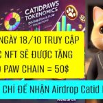 Tin hot ngày 18/10 truy cập vào mục NFT sẽ được tặng 500.000 Paw chain = 50$, tiêu chí nhận airdrop