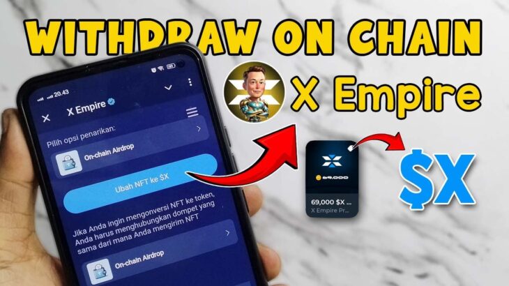 $X ON-CHAIN❗Cara Withdraw X Empire ke On-Chain (NFT Convert) | BKD tutorials Airdrop Withdrawal