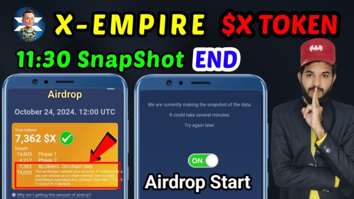 X-empire $X Token On chain Airdrops | X empire New updates| X-empire Token Withdrawal NFT claim