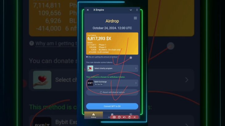 x empire convert nft to $x | x empire nft voucher kaise claim kare | how to convert nft to $x |