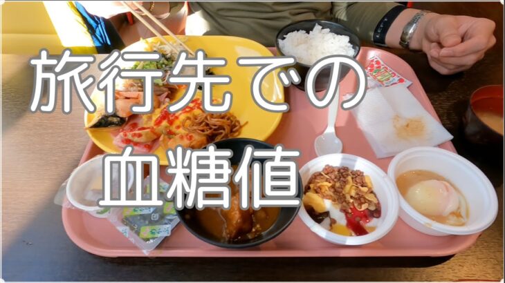 【1型糖尿病】糖尿病の朝のルーティン。１１月２１日（木）８：００血糖値測定　旅先食事記録　インスリン苦手な旦那さん