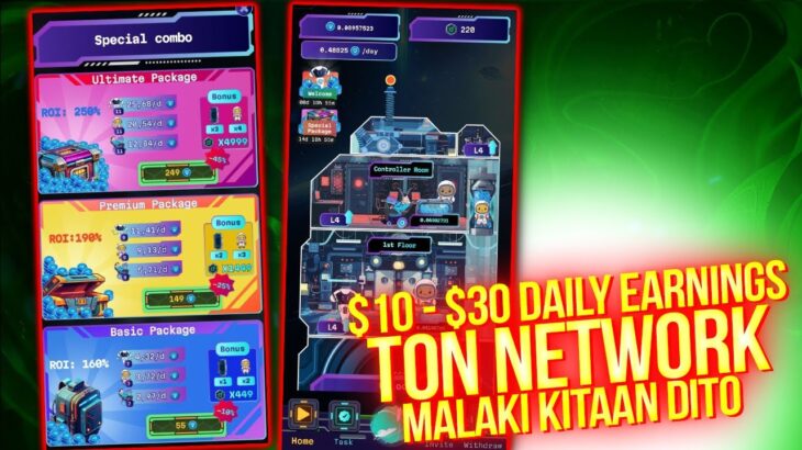 $10 – $30 DAILY EARNING – Idle NFT Game Ton Network – MALAKI KITAAN DITO