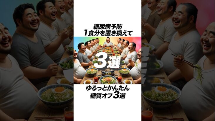 【糖尿病予防】1食分を置き換えてゆるっと簡単糖質オフ3選