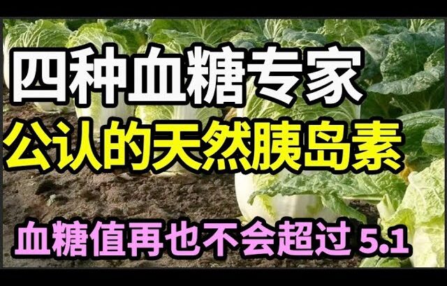 这四种食物，被血糖专家称为“天然胰岛素”、糖尿病的克星，每天换着吃，血糖值再也不会超过5.1！【本草养生大智慧】