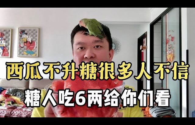 【血糖實測】西瓜不升血糖很多人不信！糖尿病人吃掉6兩西瓜給你們看！ #升糖指數 #血糖實測