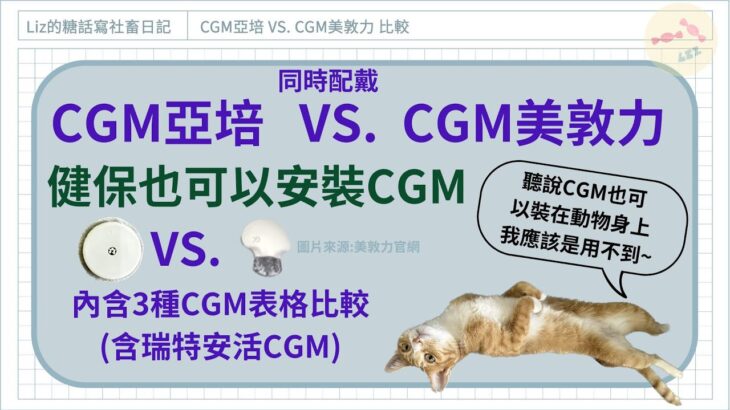 【糖尿病連續血糖監測亞培CGM與美敦力CGM比較】純使用心得分享，亞培FreeStyle Liber2 CGM與美敦力medtronic CGM #二型糖尿病 #cgm  #連續血糖監控 #瑞特安活