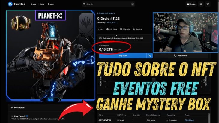 CONFIRA COMO GANHAR 1 NFT E  GARANTA A SUA BOX FREE DE 29 DOLS NESSE PRÉ REGISTRO DO PLANET X