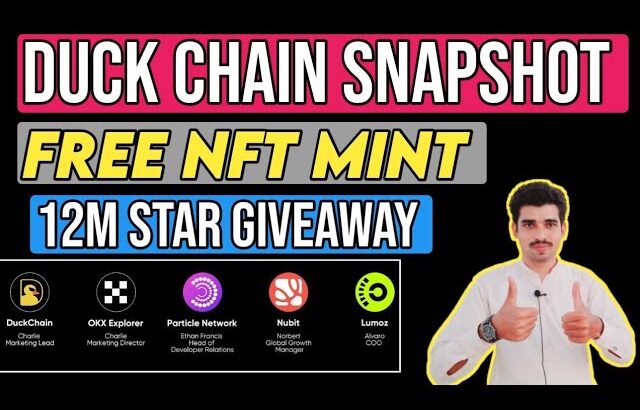 Duck chain airdrop snapshot update and testnet live process | duckchain nft live mint