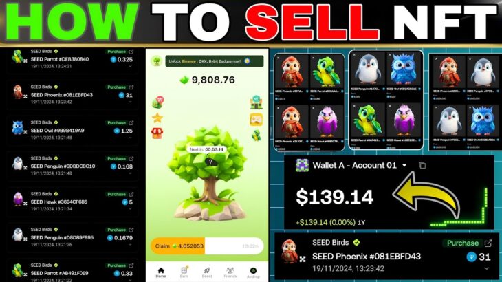 How to Mint Seed NFT | Seed Airdrop Listing Update | Sell Seed NFTs Using OKX Wallet | sell seed nft