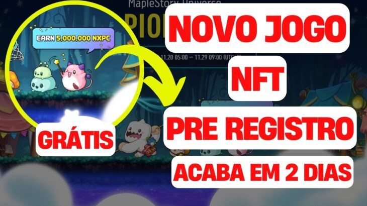 NOVO JOGO NFT VAI LANÇAR DIA 20 CORRE ! 5 MILHÕES DE TOKENS   NXPC +  SKINS  PRE REGISTRO ACABANDO