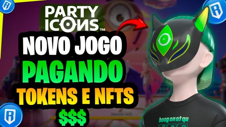 Novo Jogo Gratis NFT Lançou Party Icons Pagando em NFTs e Tokens – Tutorial Completo!