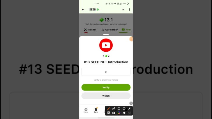 SEED Verify Code | #13 SEED NFT Introduction | SEED’S New Video Code | Seed Code | Seed Video Code