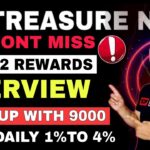 Treasure NFT Daily Upto 4% || Don’t Miss Level 2 Rewards || Startup with 9000 Rs. Complete Overview