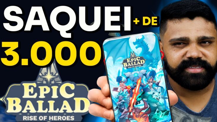 🔥Urgente! atualizações do Jogo NFT Epic Ballad, continua pagando saquei + de 3000 reais jogando!