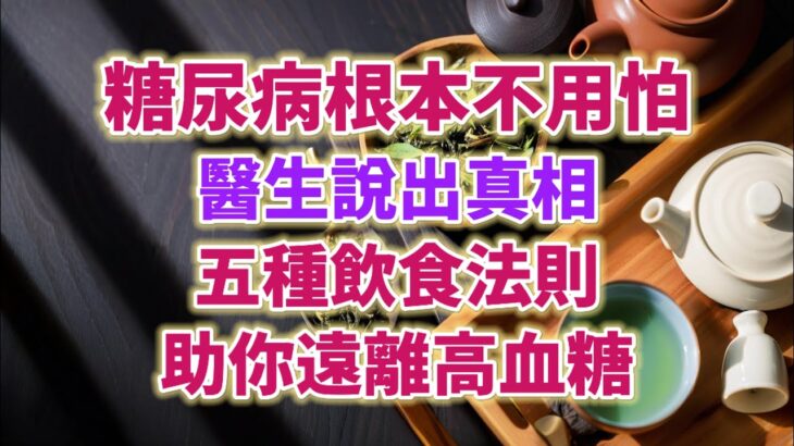 糖尿病根本不用怕，醫生說出真相，5種飲食法則，助你遠離高血糖。#生活經驗 #老年健康 #老年生活