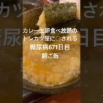 卵カレー食べ放題のトンカツ屋は卑怯な糖尿病671日目朝ご飯 #糖尿病 #心筋梗塞 #糖尿病の品格 #血糖値 #糖質制限 #糖質 #ダイエット #トンカツ #カレー #卵かけご飯 #tkg #vlog