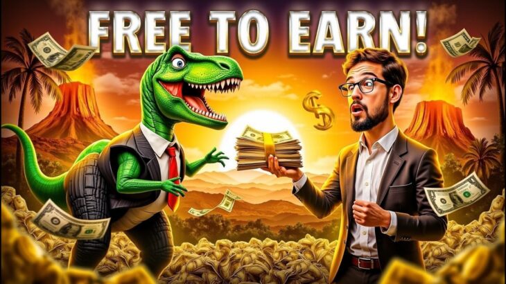 FICOU GRÁTIS!!! 🦖💵 Jurassic Land – Jogo NFT de Click Play to Earn e Novo Jogo Fora do Radar 🐔 🐓