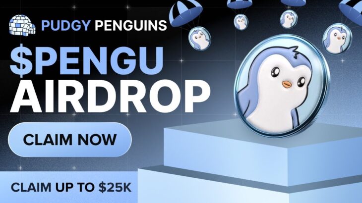 Pudgy Airdrop | PENGU Pudgy Penguins NFt Airdrop Up to $50,000 $PENGU