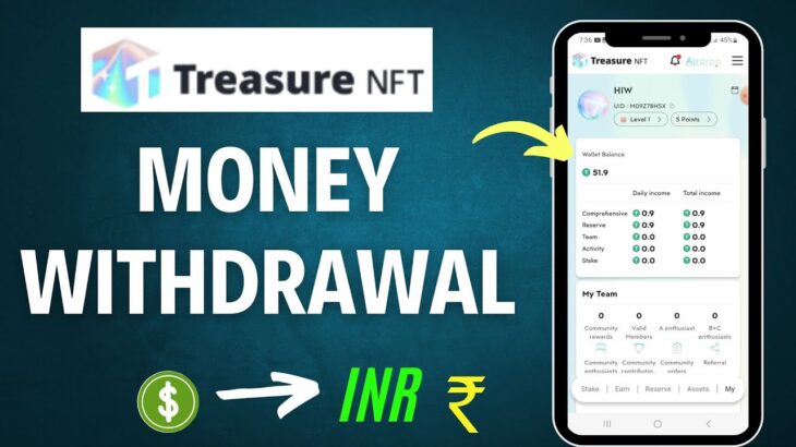 TREASURE NFT ACCOUNT SE PAISE KAISE NIKALE | TREASURE NFT WITHDRAWAL PROCESS