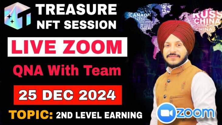 Treasure NFT MANU CHHINA’s Zoom Session || 2nd Level Earning and QNA