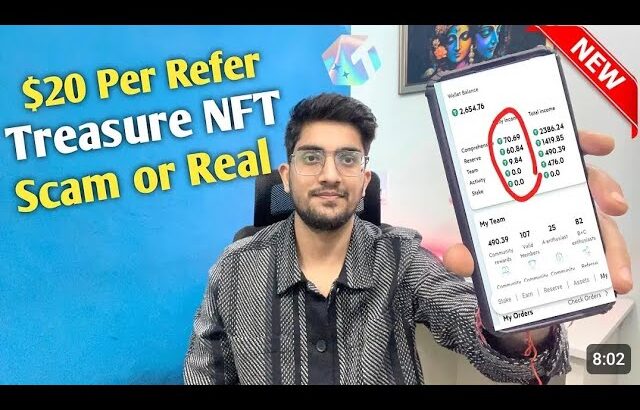 Treasure NFT Real or Fake // Refer bonus // How work Treasure NFT