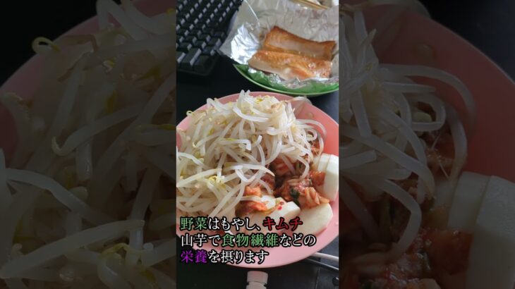 今日から仕事が始まるまでは #食事 #健康  #朝食  #魚  #ポン酢 #昼食  #血糖値  #1型糖尿病  #勉強  #ショート