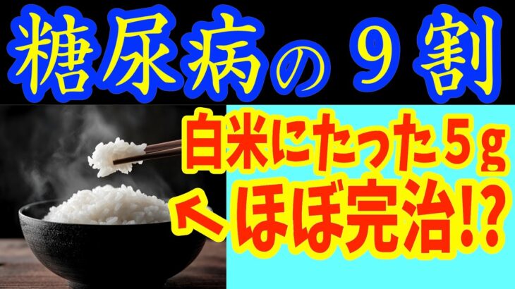 【糖尿病必見！】知らないと一生後悔！白米に入れるだけで10倍も血糖値が下がる食べ物と避けるべき食べ方【ガッツリHbA1c下がった・便秘解消・代謝アップ・ダイエット効果・糖尿病・高齢者・血糖値】