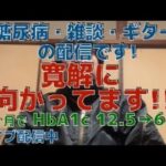 糖尿病・雑談・ギターの配信中です！！　　３ヶ月で糖尿病、寛解に向かっています！！！ 　(ダイエット、ウォーキング)　 1ヶ月で−16kg！！　　HbA1c 12.5→6.6 　　糖尿病運動、食事療法