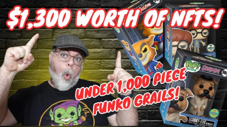 $1,300 of Funko Grails! So Many Under 1,000 Pieces! Unboxing NFT Funko Scooby Doo, Disney, & Daria!