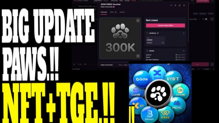 BIG UPDATE $PAWS.!!! KODE KERAS TGE+NFT😱 JEPWH RAME RAME. ⁉️