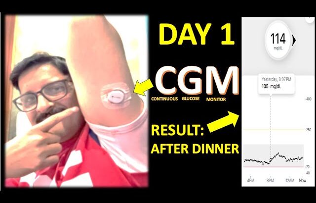 CGM Results Of Day 1| Post Dinner Diet Plan that Keeps Blood Sugar Stable | Control High Blood Sugar