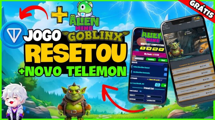 🔥 GOBLINX RESETOU TUDO + JOGO NFT GRÁTIS MOBILE de MINERAÇÃO ALIEN MINE – FREE TO PLAY