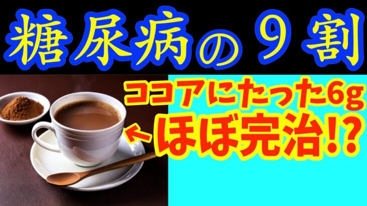 【糖尿病必見！】知らないと一生後悔！ココア☕に入れるだけで血糖値&HbA1cが下がる食べ物と避けるべき食べ方【ココアパウダーの効果がすごかった／レシピ／痩せる／ダイエット／健康／腸活／血糖値】