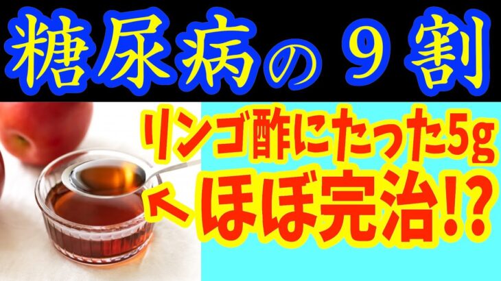 【糖尿病必見！】知らないと一生後悔！リンゴ酢に入れるだけで血糖値&HbA1cが下がる食べ物と避けるべき食べ方【ごっそり痩せる・便秘解消・代謝アップ・ダイエット効果・糖尿病・高齢者・血糖値】