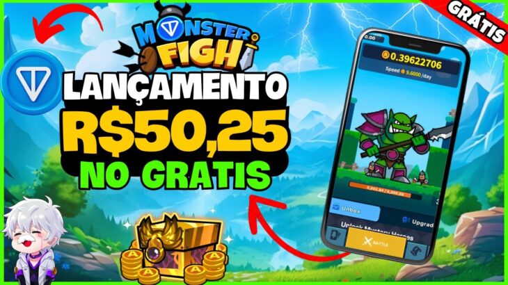 🔥 JOGO NFT GRÁTIS MOBILE de MINERAÇÃO PAGANDO MUITO ! Como GANHAR no MONSTER FIGHT – FREE TO PLAY