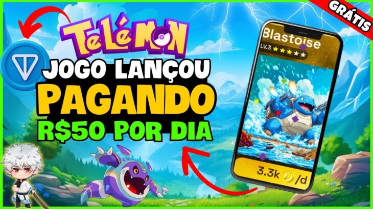 🔥 JOGO NFT GRÁTIS MOBILE de MINERAÇÃO PAGANDO MUITO ! Como GANHAR no TELEMON – FREE TO PLAY