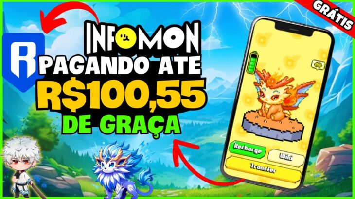 🔥 JOGO NFT GRÁTIS MOBILE de MINERAÇÃO ta PAGANDO MUITO ! Como GANHAR no INFOMON – FREE TO PLAY