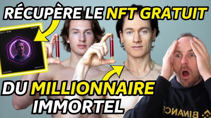 NFT GRATUIT DU MILLIONNAIRE IMMORTEL BRYAN JOHNSON (C’EST FOU) – ACTU