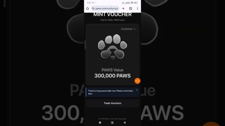 🐾PAWS Airdrop NFT Voucher Mint & Sell Process | Paws Airdrop Pre-market Update | Paws Airdrop Update