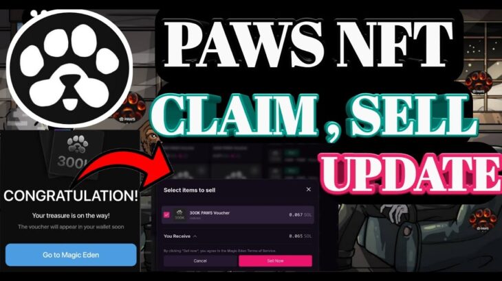 PAWS Claim NFT Update। PAWS NFT Update। PAWS NFT Launch Update। PAWS  Update।