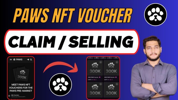 Paws NFT Vouchers Claiming & Selling Process || Paws Airdrop New Update