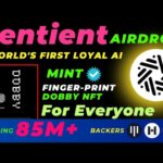 Sentient Airdrop 🤑 Free Mint Your Dobby Fingerprints NFT For All | Sentient Ai Project 85M Funding